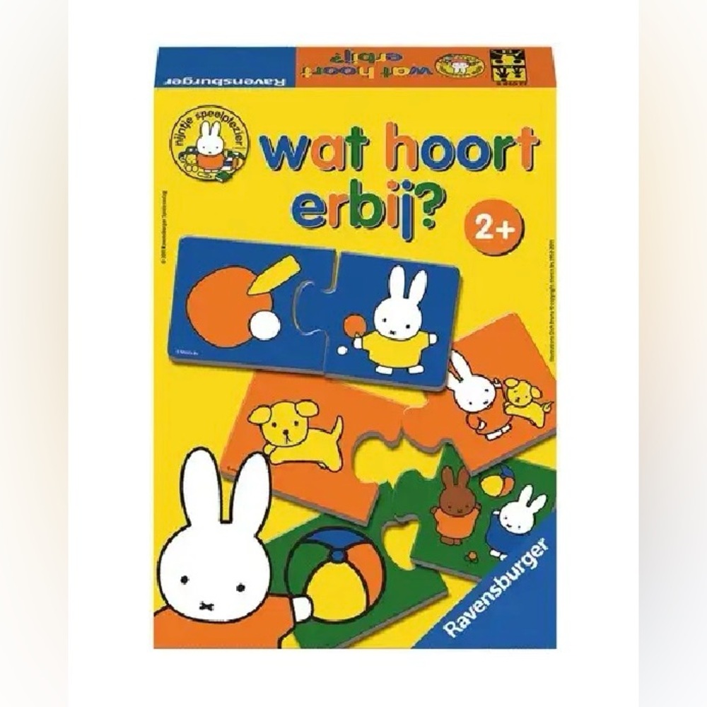 Ravensburger Miffy Bunny Puzzle What Goes Together Set Colorful Kids Toy Europe